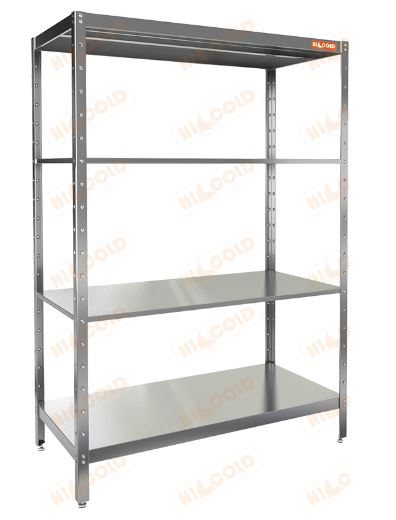 Стеллаж нержавеющий кухонный усиленный HICOLD НСК-12/6 Н=2200ММ усиленный + доп полка
