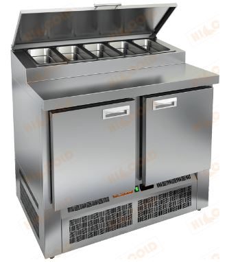 Стол охлаждаемый для пиццы HICOLD PZE1-11/GN (5 x GN1/3)