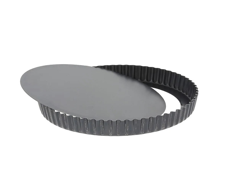 Форма для выпечки d=20 см. h=2,8 см. рифленая съемное дно, сталь с антиприг. покр. MGsteel