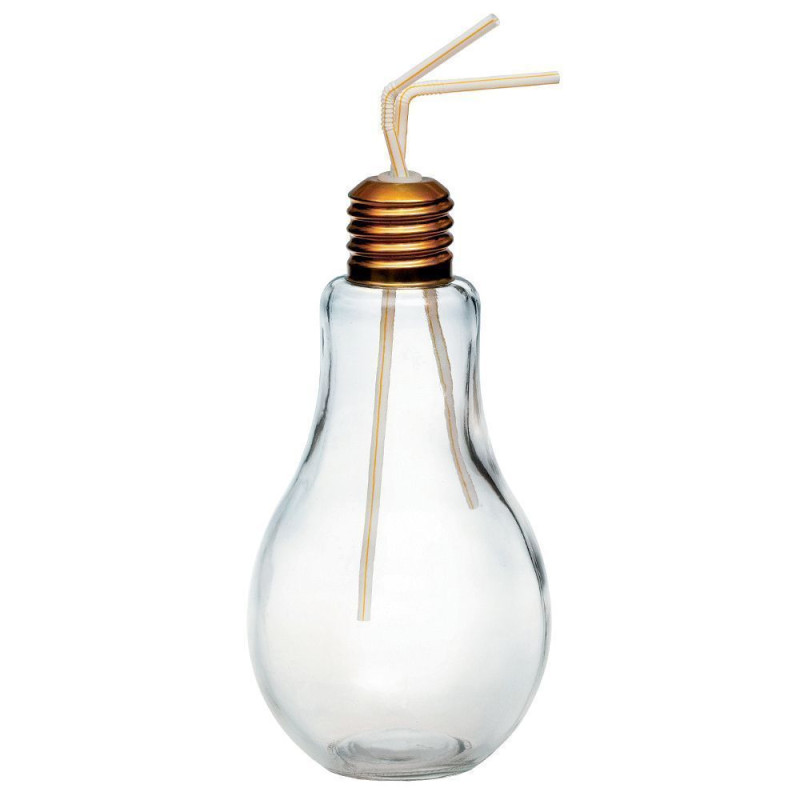 Банка c крышкой для подачи коктейлей «Лампа», 900 мл