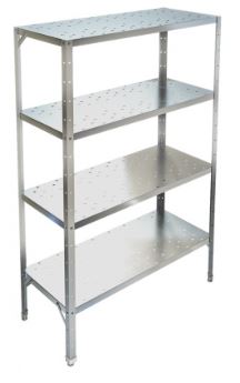 Стеллаж с перфорированными полками ТЕХНО-ТТ СТР-424/1200 нерж