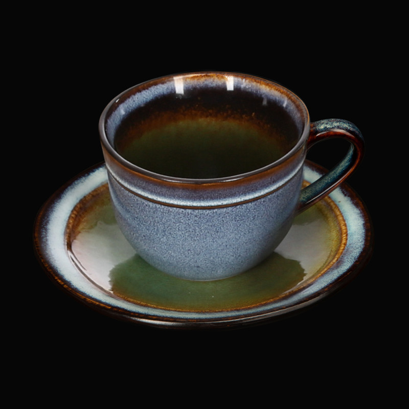 Чайная пара 330мл, синий+зеленый "Corone Verde" [HL934850+HL934860]