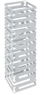 Подставка-куб фуршетная 200х200х750 мм серебро Luxstahl