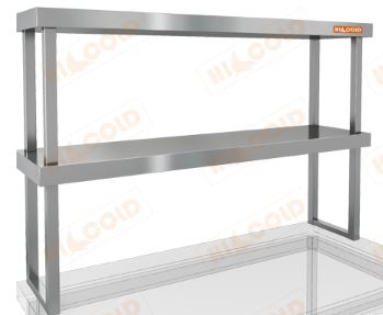 Полка нержавеющая настольная двойная HICOLD НПСТ2-12/4