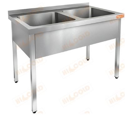 Ванна моечная двухсекционная HICOLD НСО2М-12/7Б