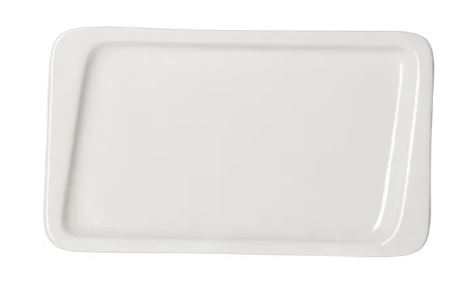 Тарелка «Кунстверк» прямоугольная фарфор ,L=25,5,B=15см белый