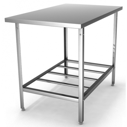 Стол рабочий островной HESSEN СПО 12/8 нерж