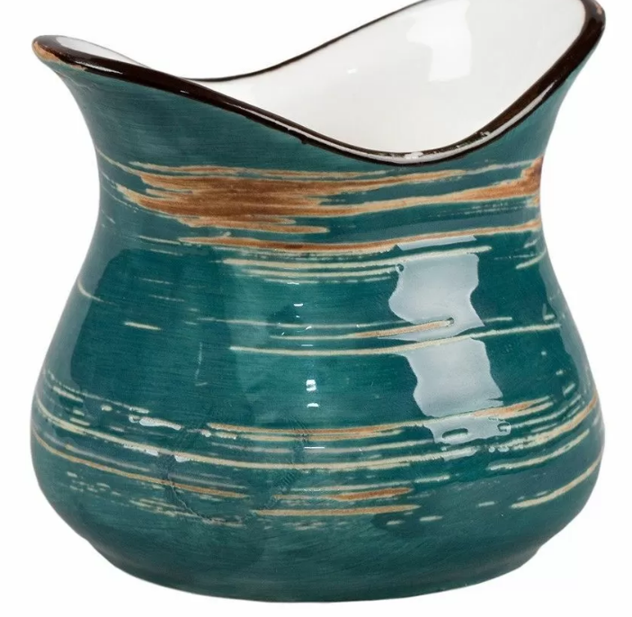 Соусник/молочник серия Texture Dark Green Lines 7,4*4,8 см, h 6,5 см, 100 мл, P.L. Proff Cuisine