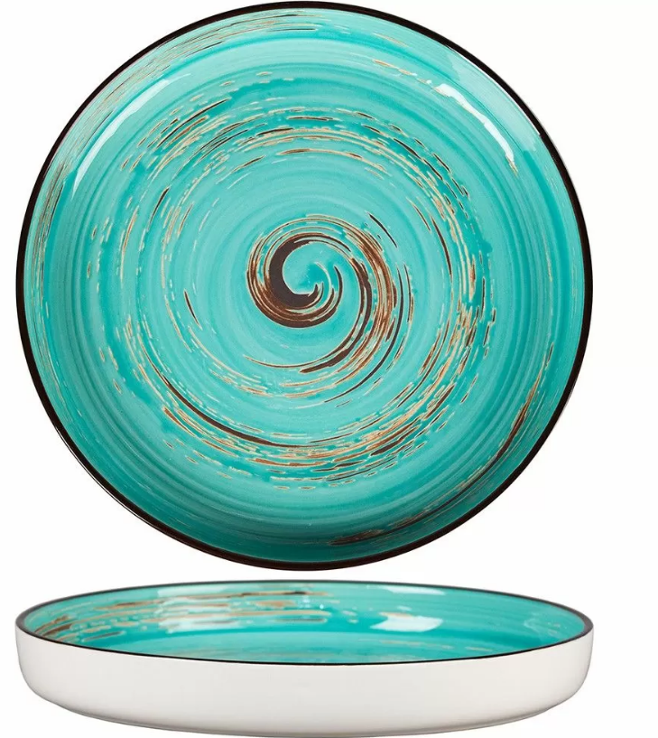 Тарелка с бортом Texture Light Cyan Circular 23 см, h 3 см, P.L. Proff Cuisine