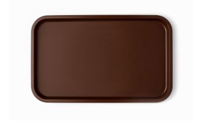 Поднос 52,5*32,5 см. темно-коричневый поверхность шагрень (167) MGprof /1/10/ ТП