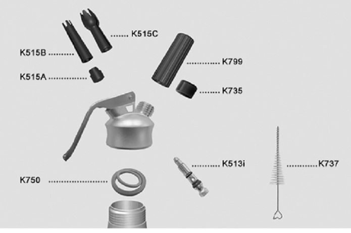 Насадка д/сифона (кремера) Inox (K515C) /1/
