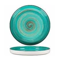 Тарелка с бортом Texture Light Cyan Circular 28 см, h 3,1 см