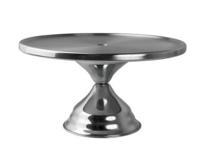 Подставка для торта «Проотель»; сталь нерж.; D=33, H=18, 5см; металлич.