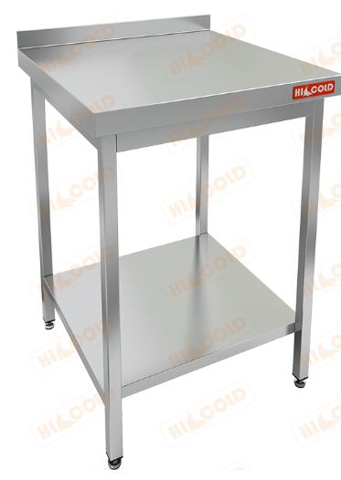 Стол производственный пристенный с бортом без полки HICOLD НСО-6/6БП