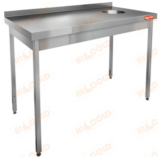 Стол для сбора отходов HICOLD НДСО-10/6БП пристенный