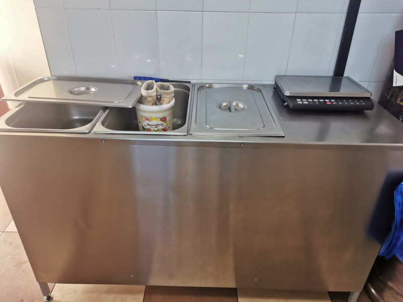 Стол для готовой продукции 1500*600 Под 3 гастр 1/1 (530*325 мм)