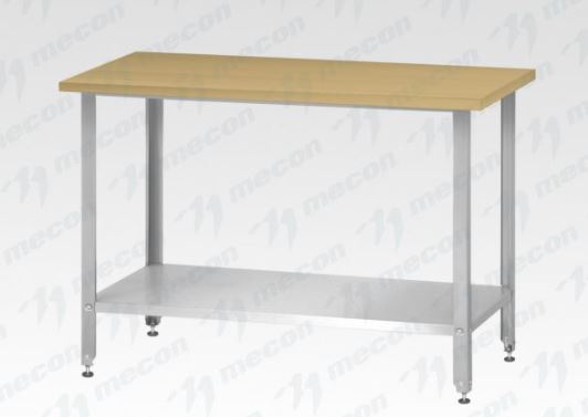 Стол кондитерский СПРн - 1200*700*860 "Norma Zn" (полка сплошная, ножка угловая)