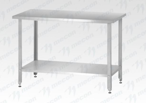 Стол производственный СПРн - 600*800*860 "Norma Ral", борт (полка сплошная; ножка угловая)