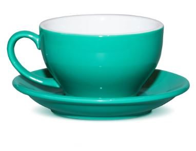 Чашка с блюдцем Barista (Бариста) 300 мл бирюза