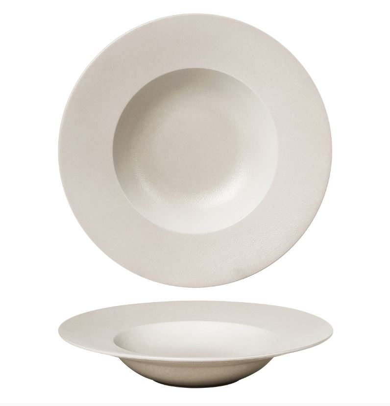 Тарелка глубокая d=27 cм, 450 мл, фарфор "NOBLE" серия "Fine Plus-Light Grey"