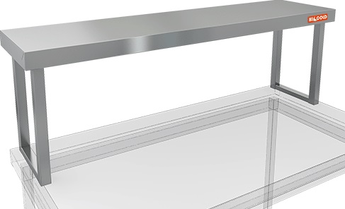 Полка нержавеющая настольная одинарная HICOLD НПСТ1-10/3