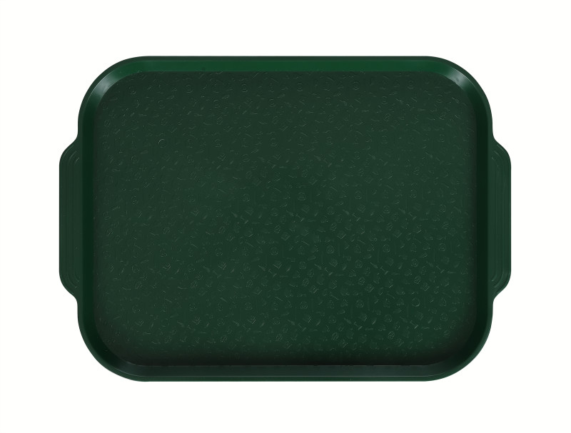 Поднос столовый 450х355 мм с ручками темно-зеленый [357 C]