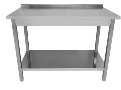 Стол производственный пристенный HESSEN СРП 15/7 нерж с усиленным каркасом