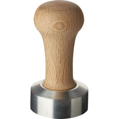 Темпер д/кофе цвет бук; дерево,алюмин.; D=5.2,H=9.5см; св. дерево