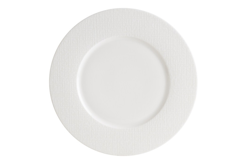Тарелка d=240 мм. Белый Пэтч, форма Нит, тонкий край Bonna /1/6/972/