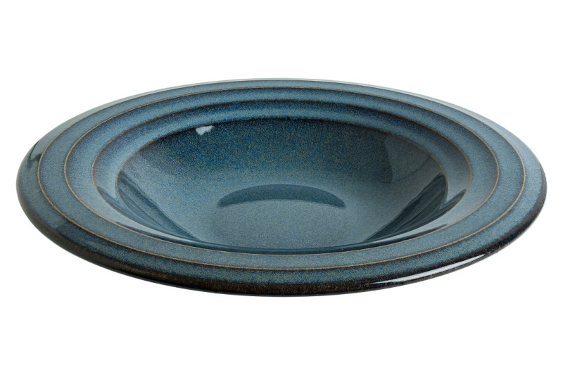 Тарелка d=230 мм. глубокая 300 мл. Оушн Хало широкая полоска Bonna /1/6/