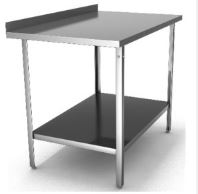 Стол производственный пристенный с бортом HESSEN СП 15/6-оц 1500х600х870