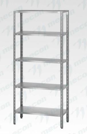 Стеллаж полочный СПЛн - 600*400*1800 "Norma Inox" (полка сплошная 4 шт.)