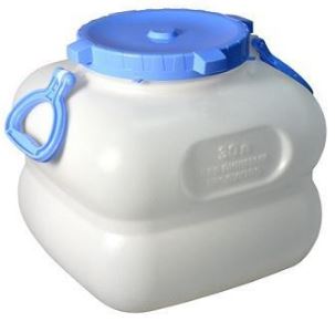 Фляга 30л с ручкой белая