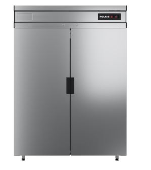 Шкаф холодильный POLAIR CV114-G (глухие двери) полностью нерж.