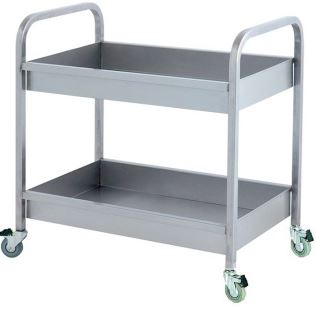 Тележка маленькая с 2 полками для посуды и столовых приборов Kocateq DBS2