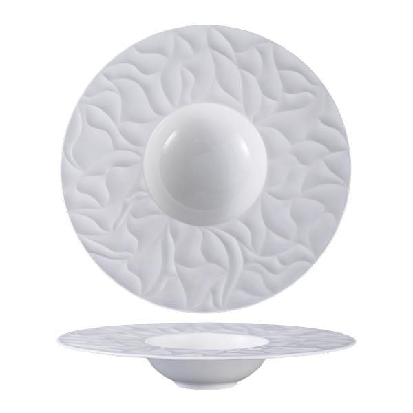 Тарелка для пасты 240 мл, d 29,3 см h 5,2 см, костяной фарфор, Origami