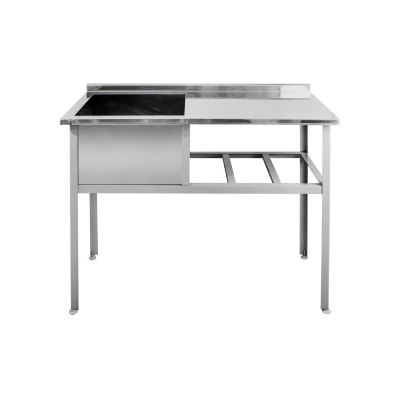 Ванна моечная с рабочей поверхностью HESSEN ВСЛ 12×6/5 нерж