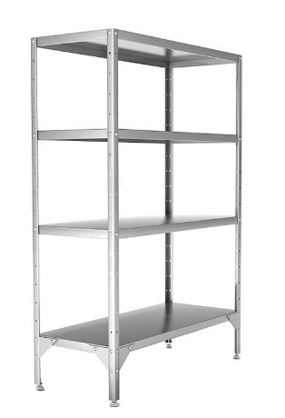 Стеллаж со сплошными полками HESSEN 1000х400х1800/4 оц