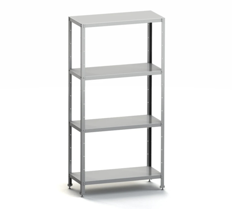 Стеллаж со сплошными полками HESSEN 1200х600х1800/4 оц