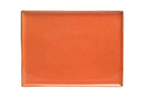 Блюдо прямоугольное 35X26 см оранжевый Seasons