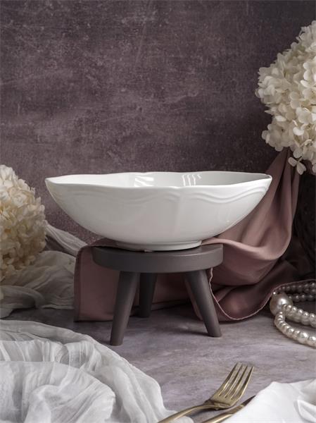 Салатник 1,9 л, d 26 см h 7,5 см, фарфор, Grazia