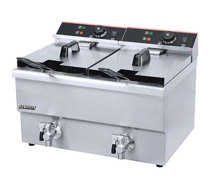 Фритюрница AIRHOT EF8T+8T с краном