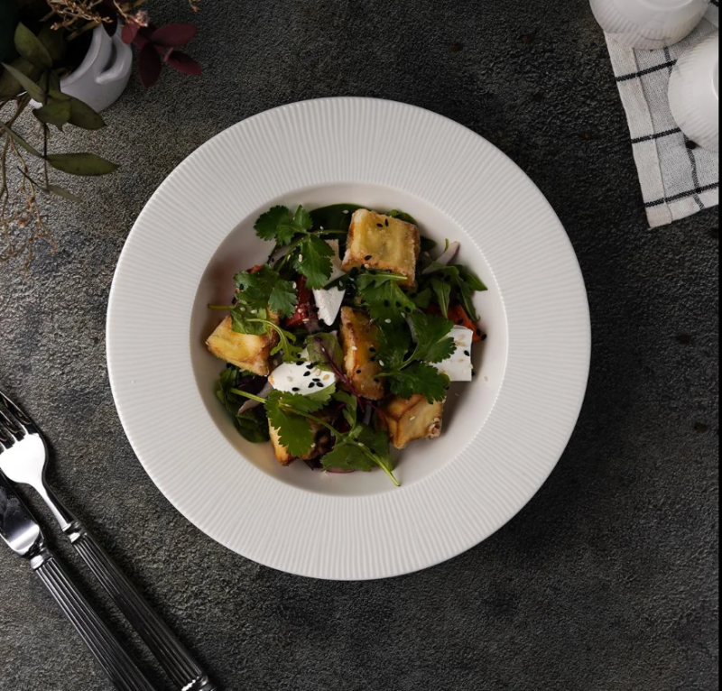 Тарелка глубокая 320 мл, d22,5 см, h3,5см, фарфор "NOBLE" серия "NEO SILK"