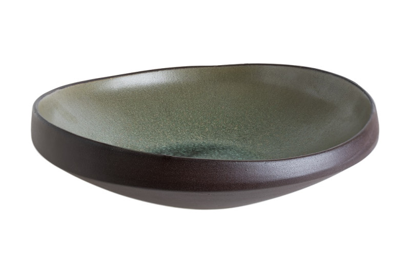 Тарелка d=260 мм. глубокая 1800 мл. h=75 мм. Лагун Олив, форма Ваго Bonna /1/6/