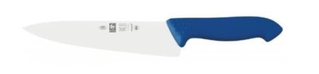 Нож поварской 200/340 мм. Шеф узкое лезвие, синий антибактер. ручка HoReCa Icel /1/6/