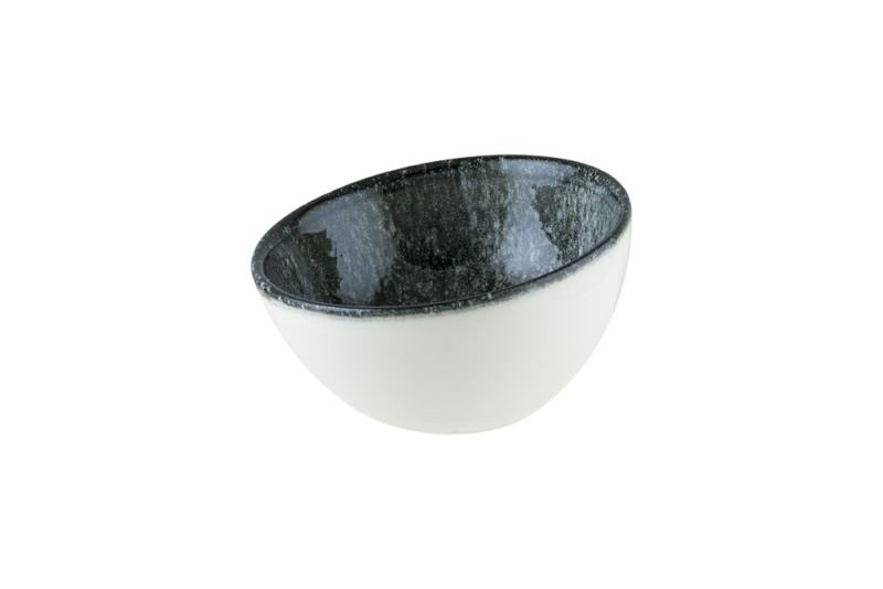 Соусник 60 мл. d=80 мм. h=30/46 мм. скошенный край Черный Космос, форма Ванто Bonna /1/24/3456/