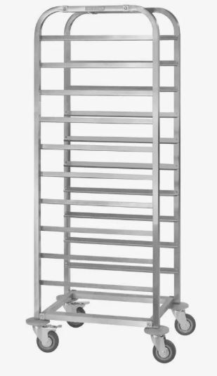 Тележка-шпилька ТШГп - 385*560*1800 "Profi Inox", 12 уровней гастроемкостей GN1/1 и подносы 53*32 см