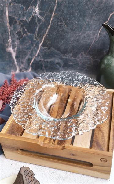 Тарелка для пасты d 25 см h 5 см, стекло, прозрачная, Io