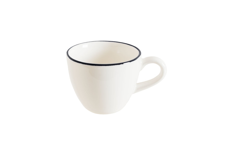 Чашка 80 мл. кофейная d=65 мм. h=53 мм. Линеа Черный (блюдце 77972) Bonna /1/6/1776/