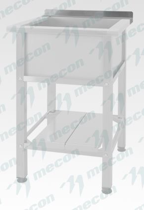 Ванна моечная ВМСн - 530 (530*530*860) "Norma Inox", 1 м/о 430*430*300 (ножка угловая), борт